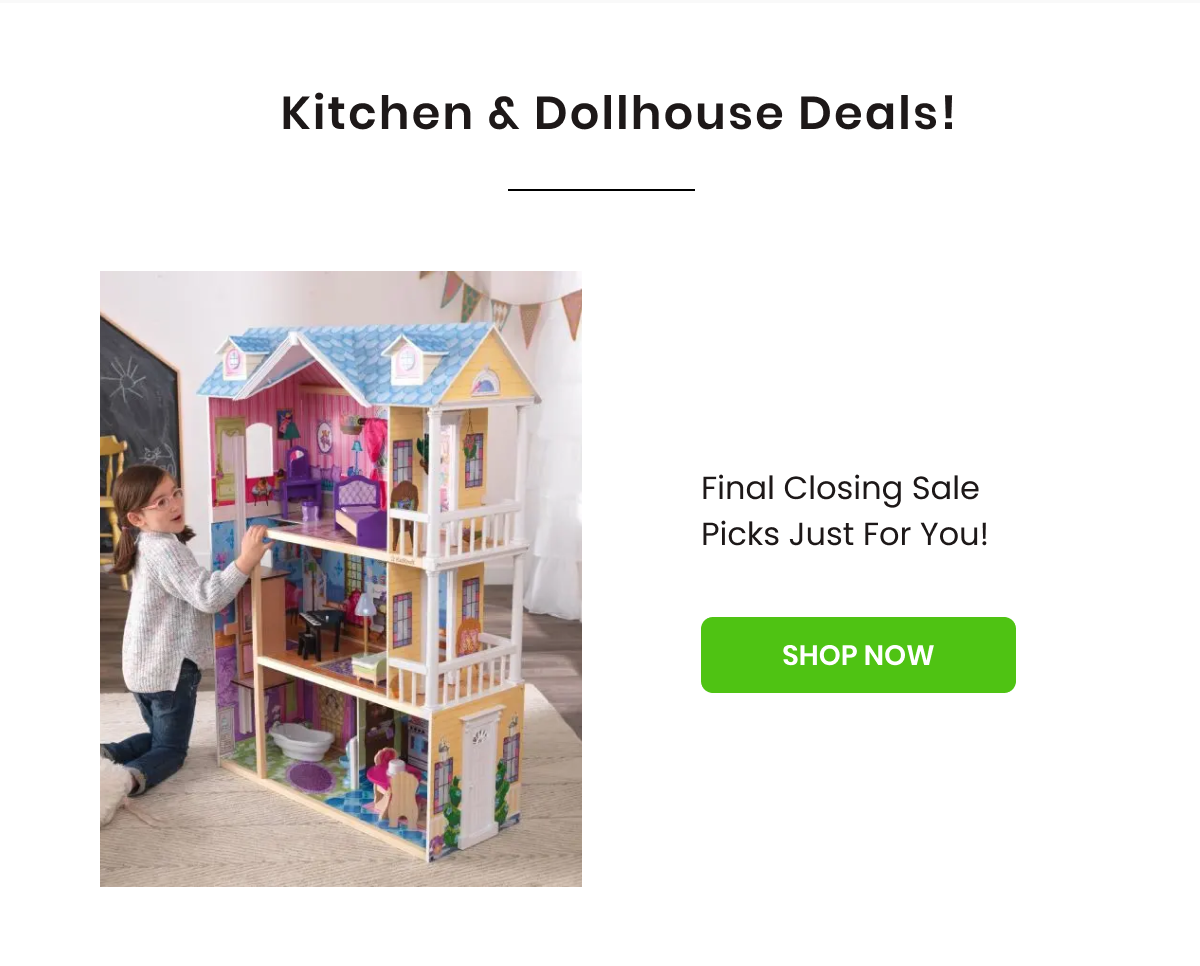 Kitchen & Dollhouses Deals!