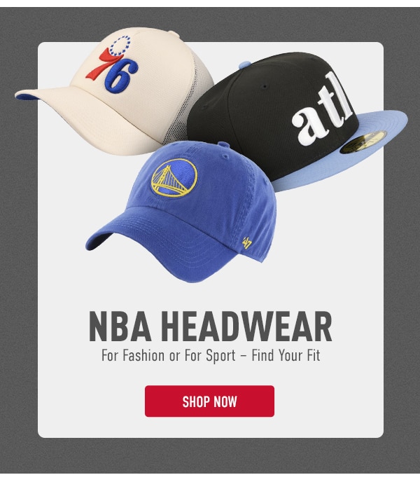 Top Off Your Look With NBA Headwear! 25% Off Sitewide!