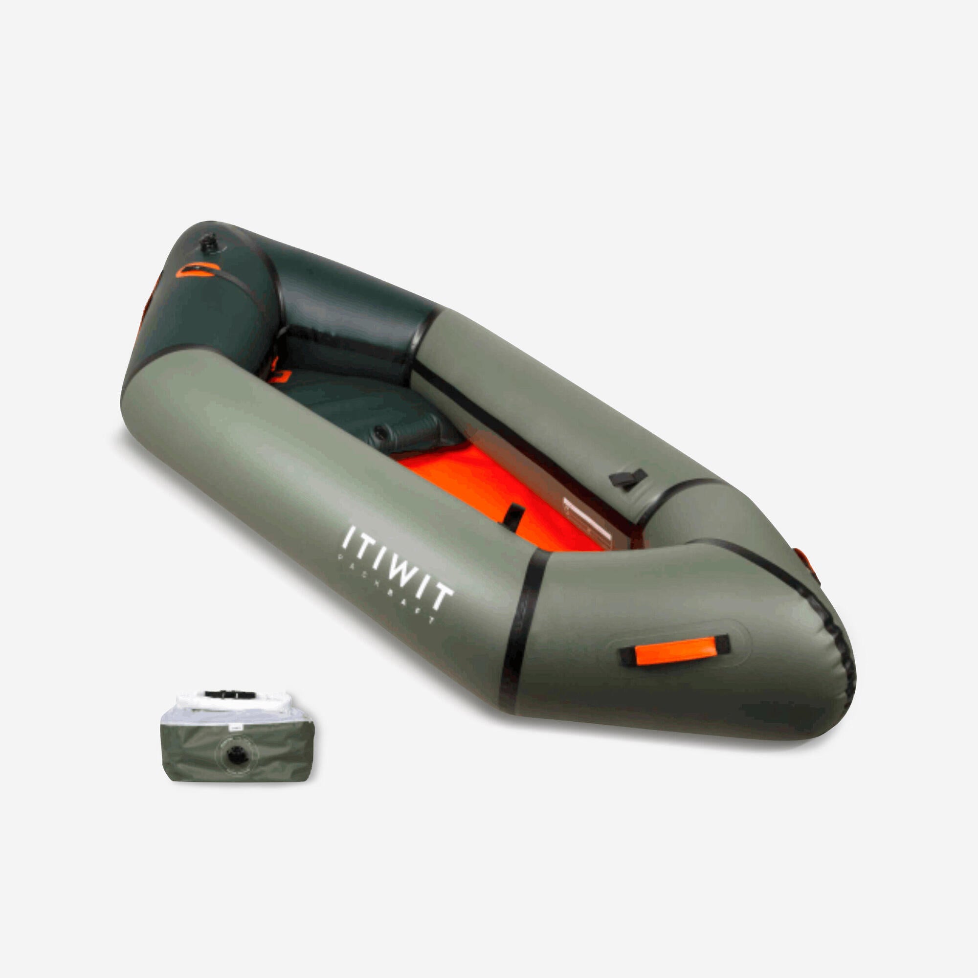 Image of Itiwit 1-PERSON INFLATABLE RIVER PACKRAFT KAYAK 100