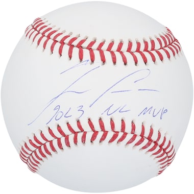 Ronald AcuÃ±a Jr.  Autographed Baseball with "2023 NL MVP" Inscription