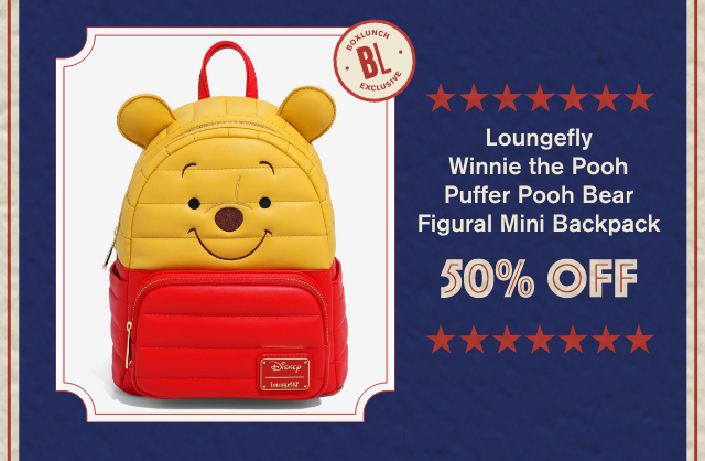 Loungefly Winnie the Pooh Puffer Pooh Bear Figural Mini Backpack