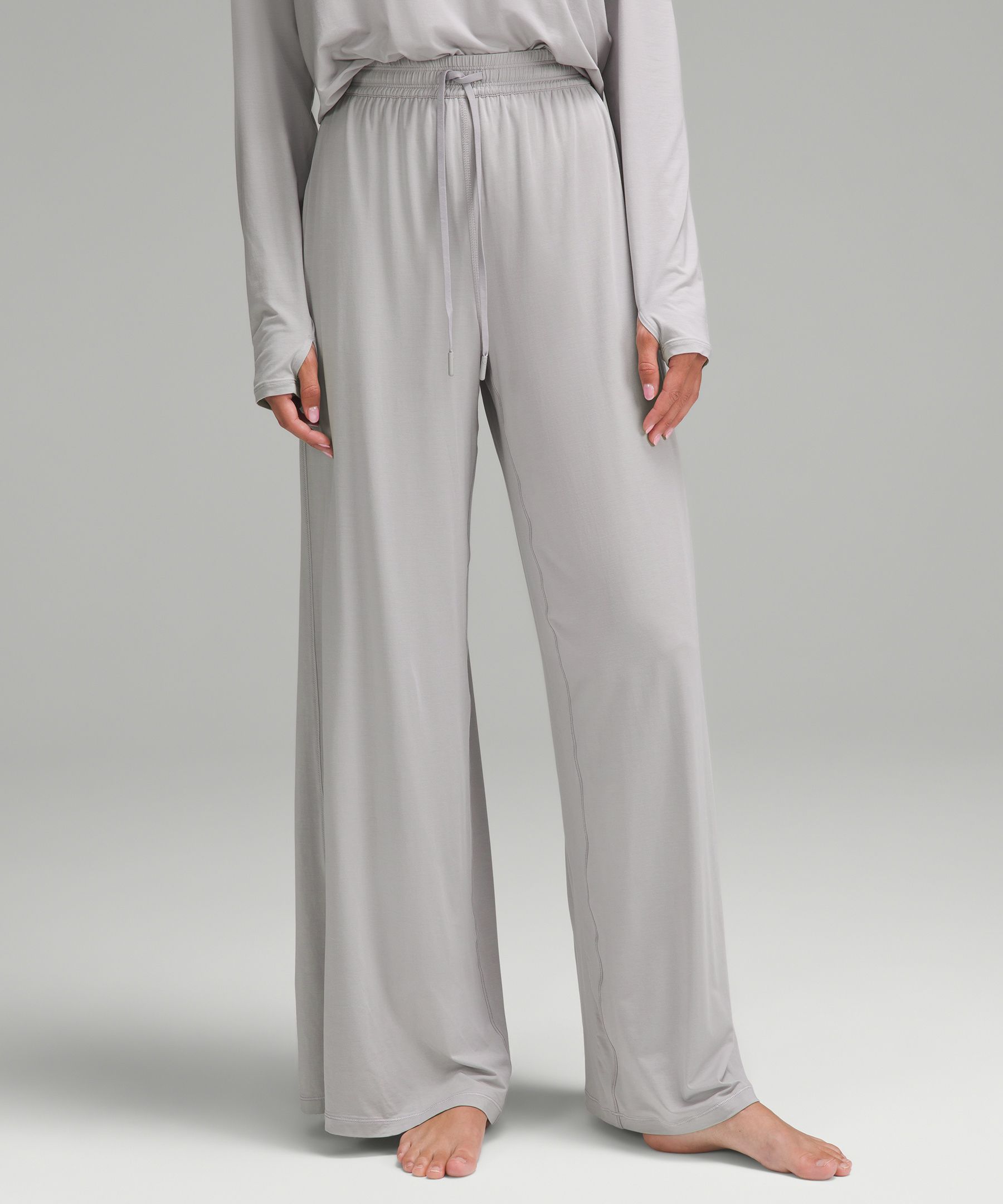 Modal High-Rise Wide-Leg Lounge Pant