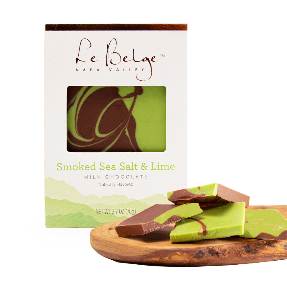 Image of Color Splash Smoked Sea Salt & Lime Milk Chocolate 2.7 oz Bar