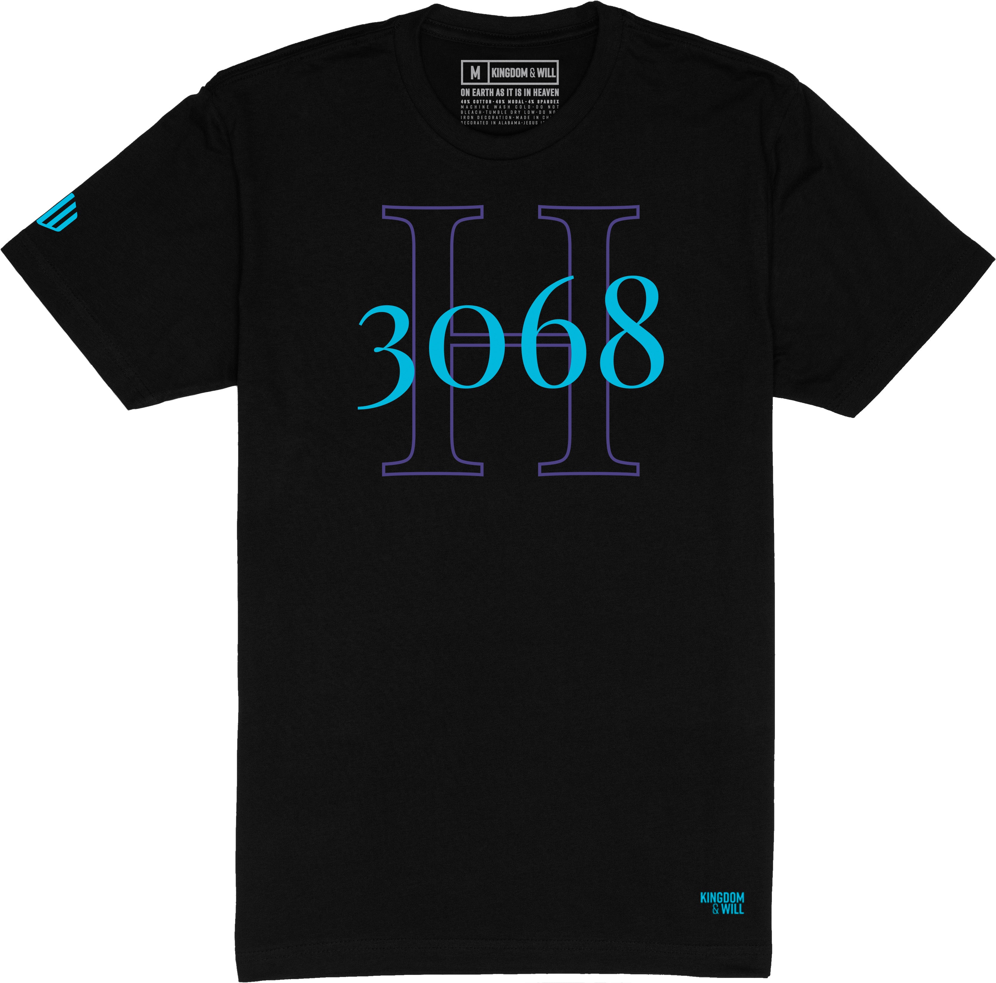 Image of H3068 T-Shirt (Black & Wildberry)