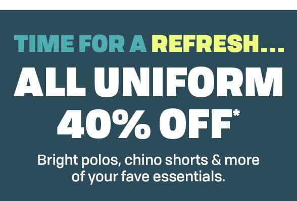 40% off All Uniform