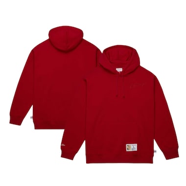  Mitchell & Ness Red  Hardwood Classics Tonal Pullover Hoodie