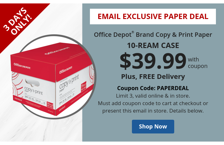 Office Depot Brand 10 Ream Case at $39.99 - Shop Now