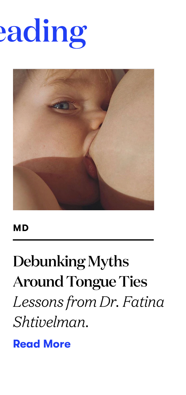 Debunking Myths Around Tongue Ties Lessons from Dr. Fatina Shtivelman. READ MORE>>