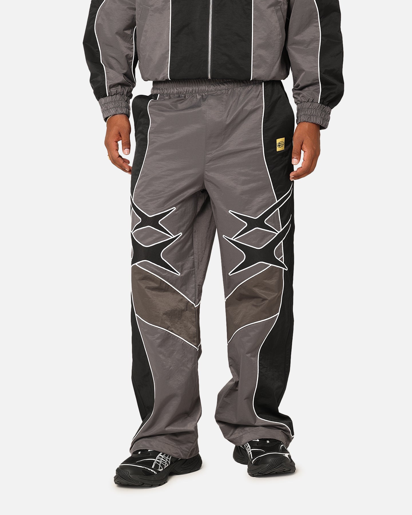 Image of Loiter Paradise Track Pants Black/Grey