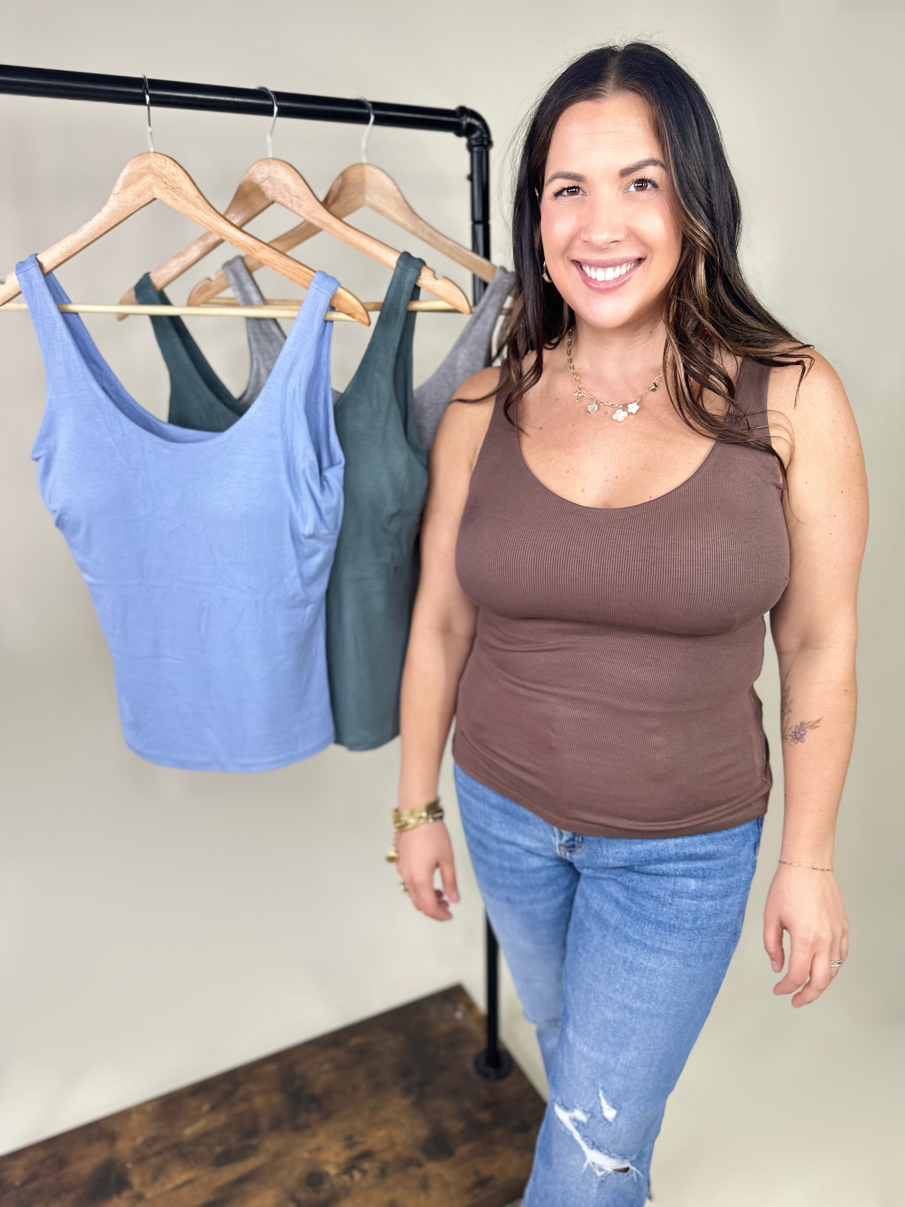 Image of Precision Fit Tank- No Bra Needed