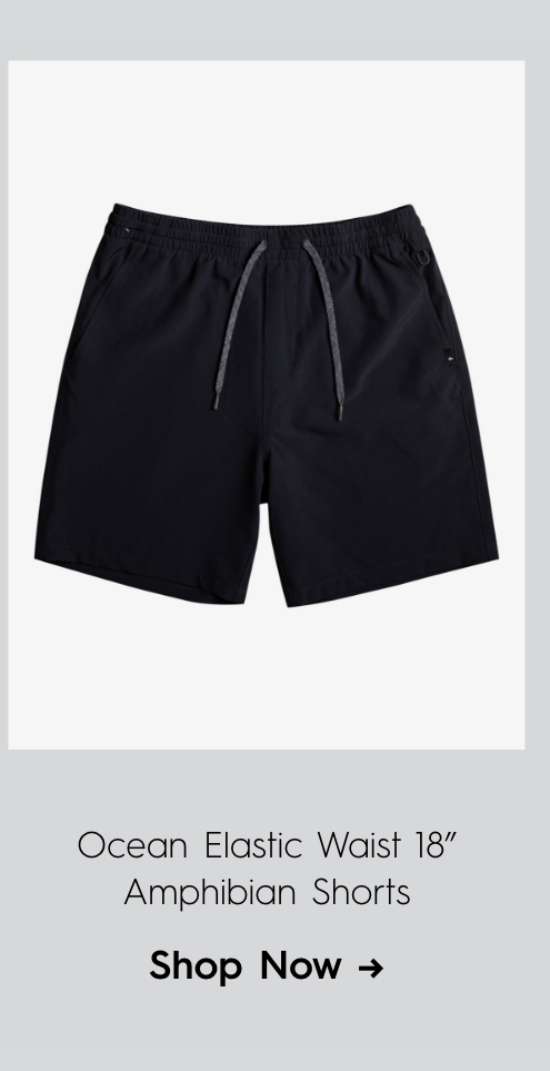 Ocean Elastic Waist 18" Amphibian Shorts