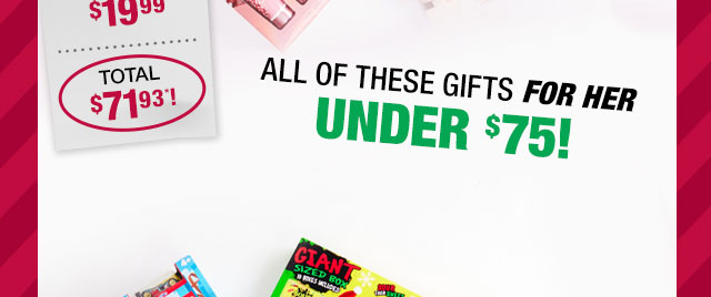 All of these gifts for her under $75!