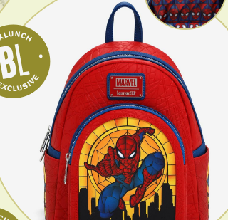 Loungefly Spider-Man Stained Glass Mini Backpack