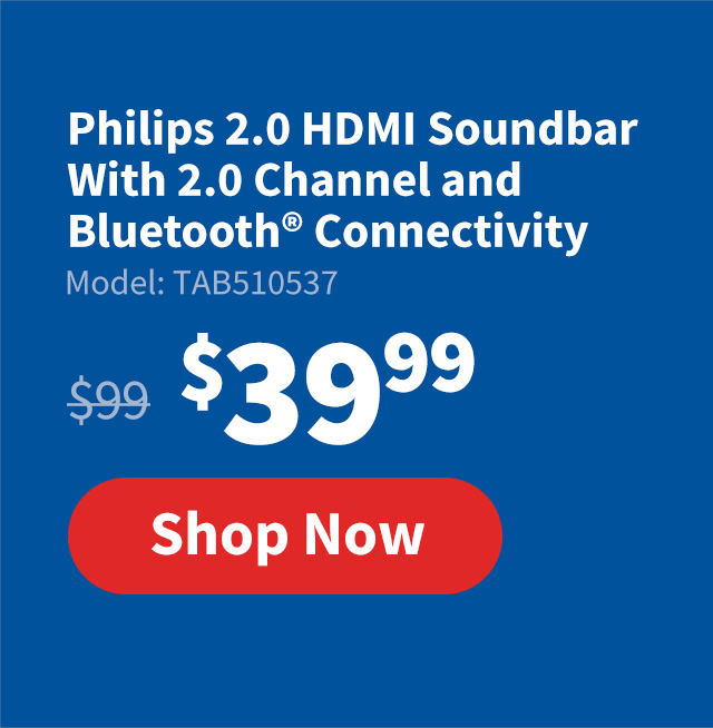 Philips 2.0 HDMI Soundbar