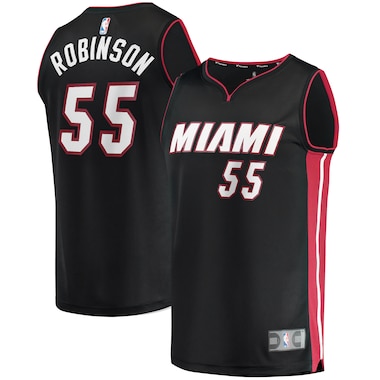  Fanatics Branded Duncan Robinson Black  Fast Break Replica Jersey - Icon Edition