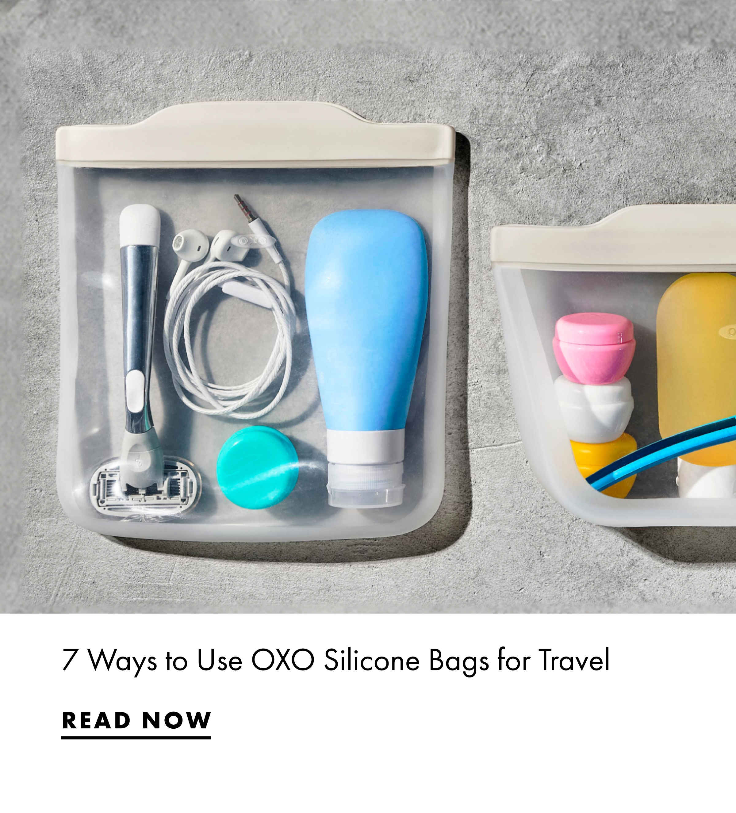 7 ways to use OXO silicone bags for travel. Read now.