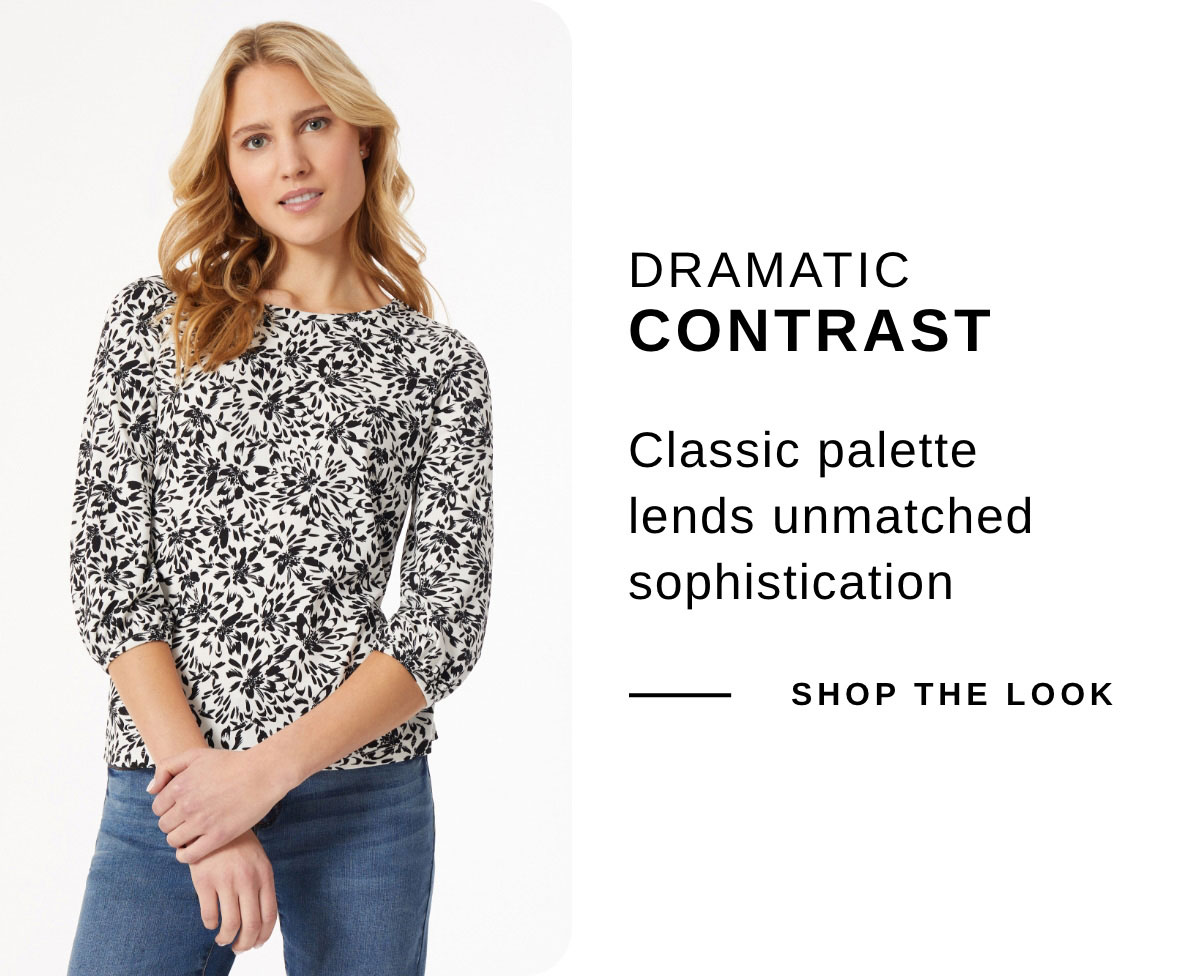 DRAMATIC CONTRAST | SHOP THE LOOK