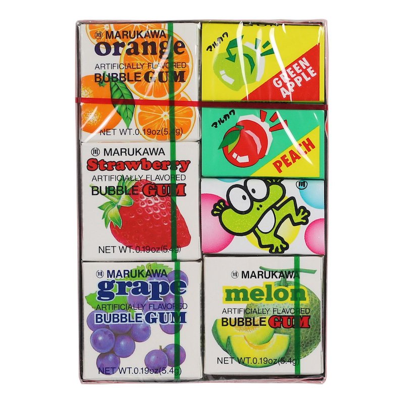 Image of Marukawa Japan Bubble Gum in Various Flavor Multipacks