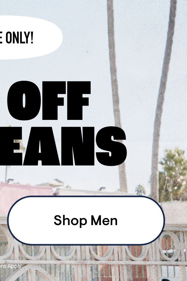 50% Off All Jeans Shop Men