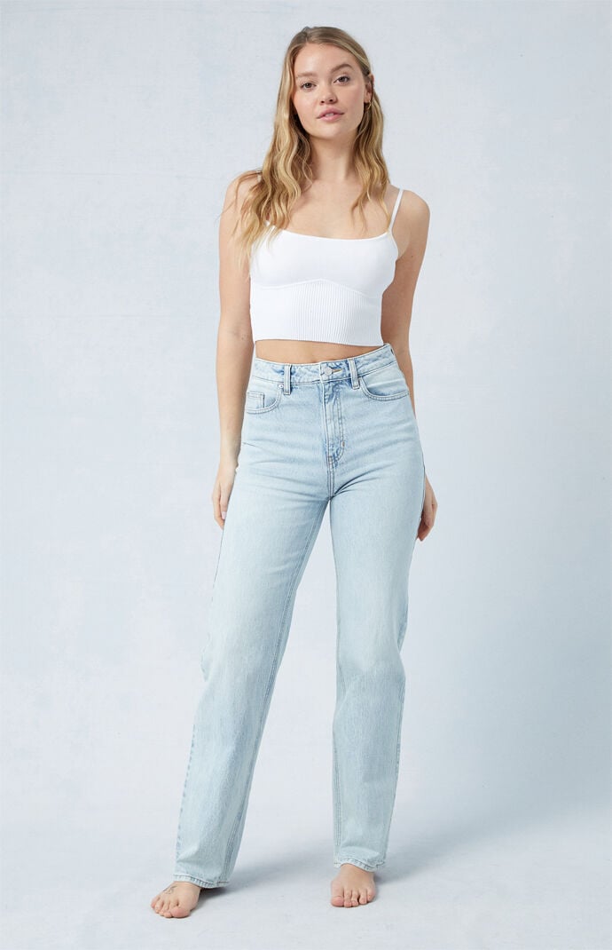 Image: Eco Stretch Light Blue '90s Boyfriend Jeans