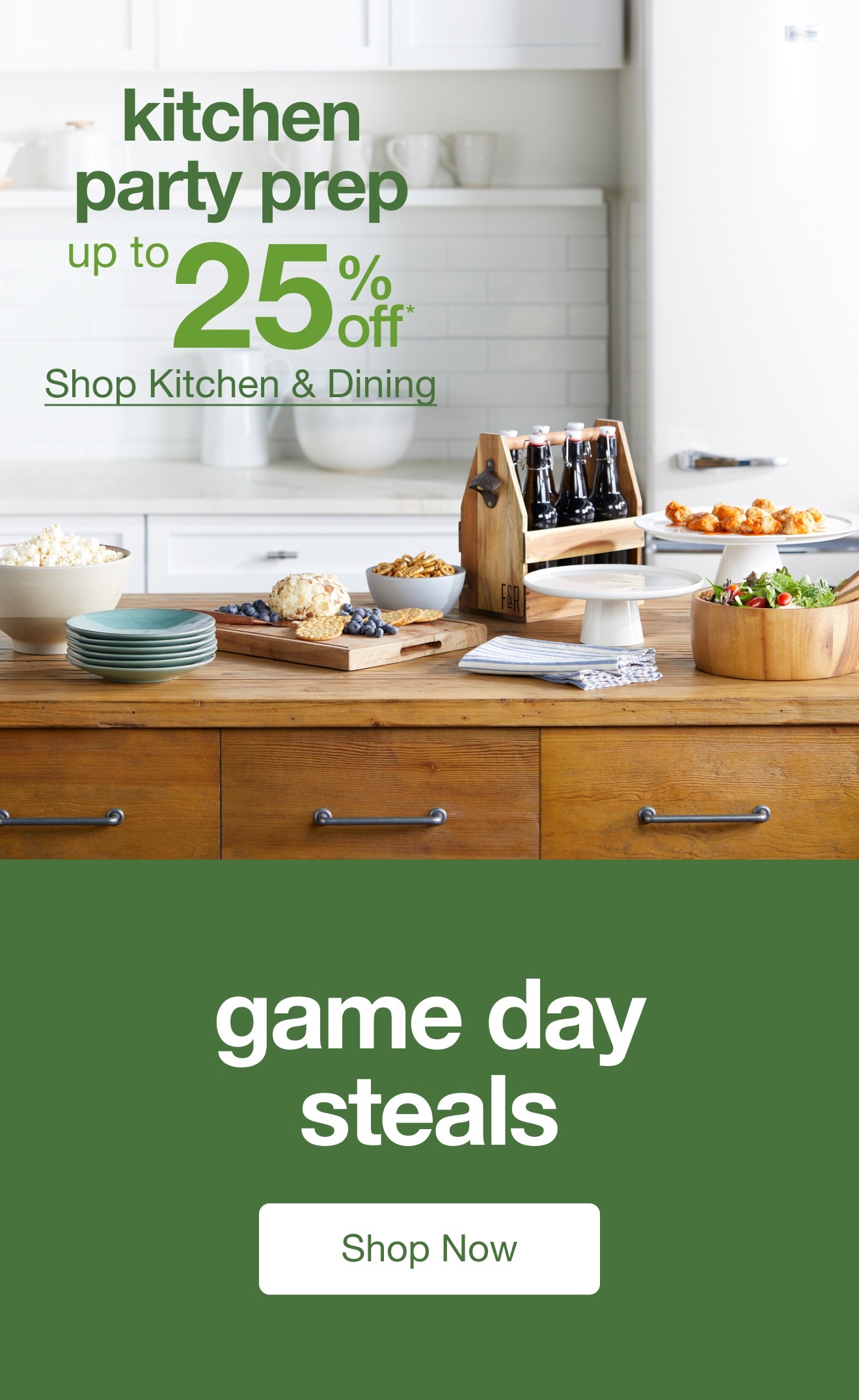 Kitchen Party Prep Up to 25% Off* â€” Shop Now!