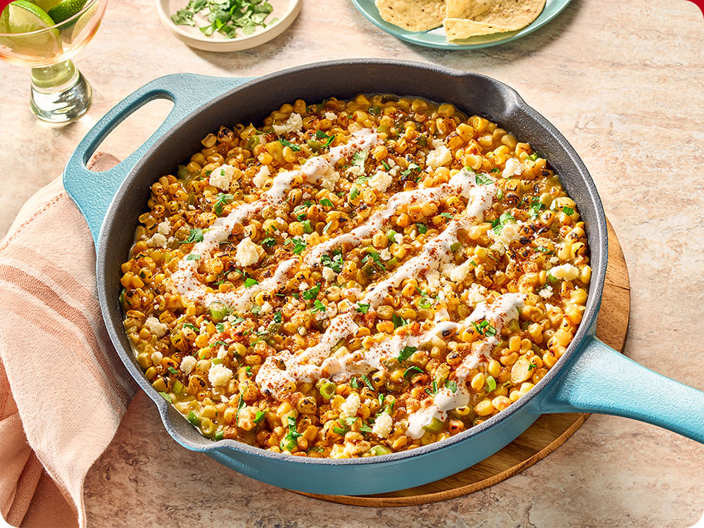 Easy Mexican Street Corn Skillet Dip