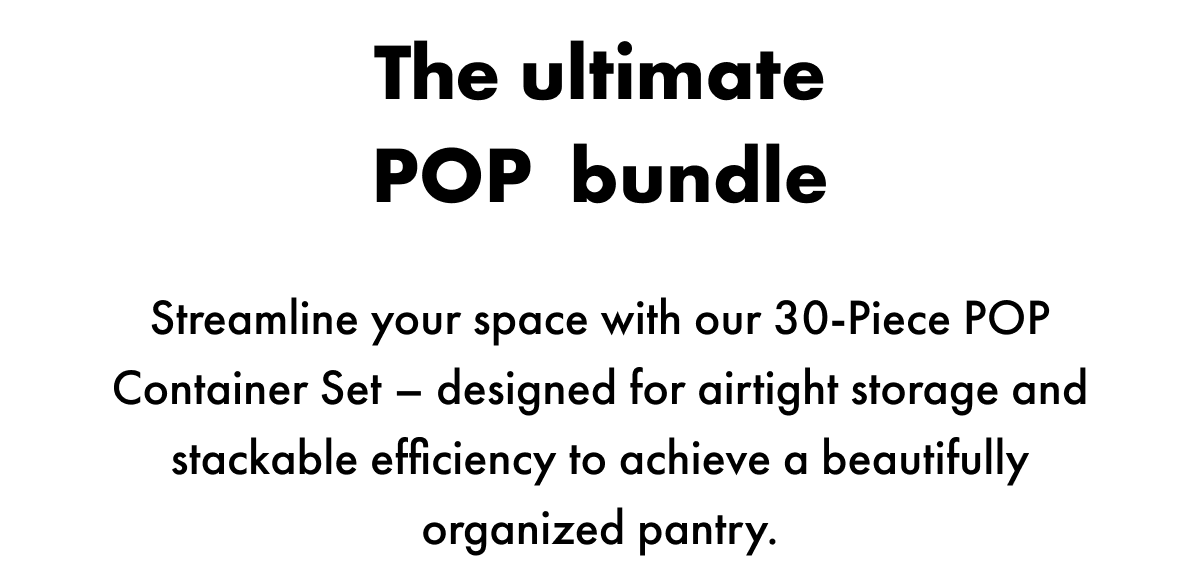 The ultimate POP  bundle