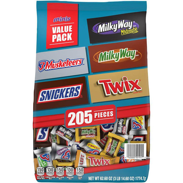 127647 - Mars Chocolate Favorites Minis Assortment: 62-Ounce Bag