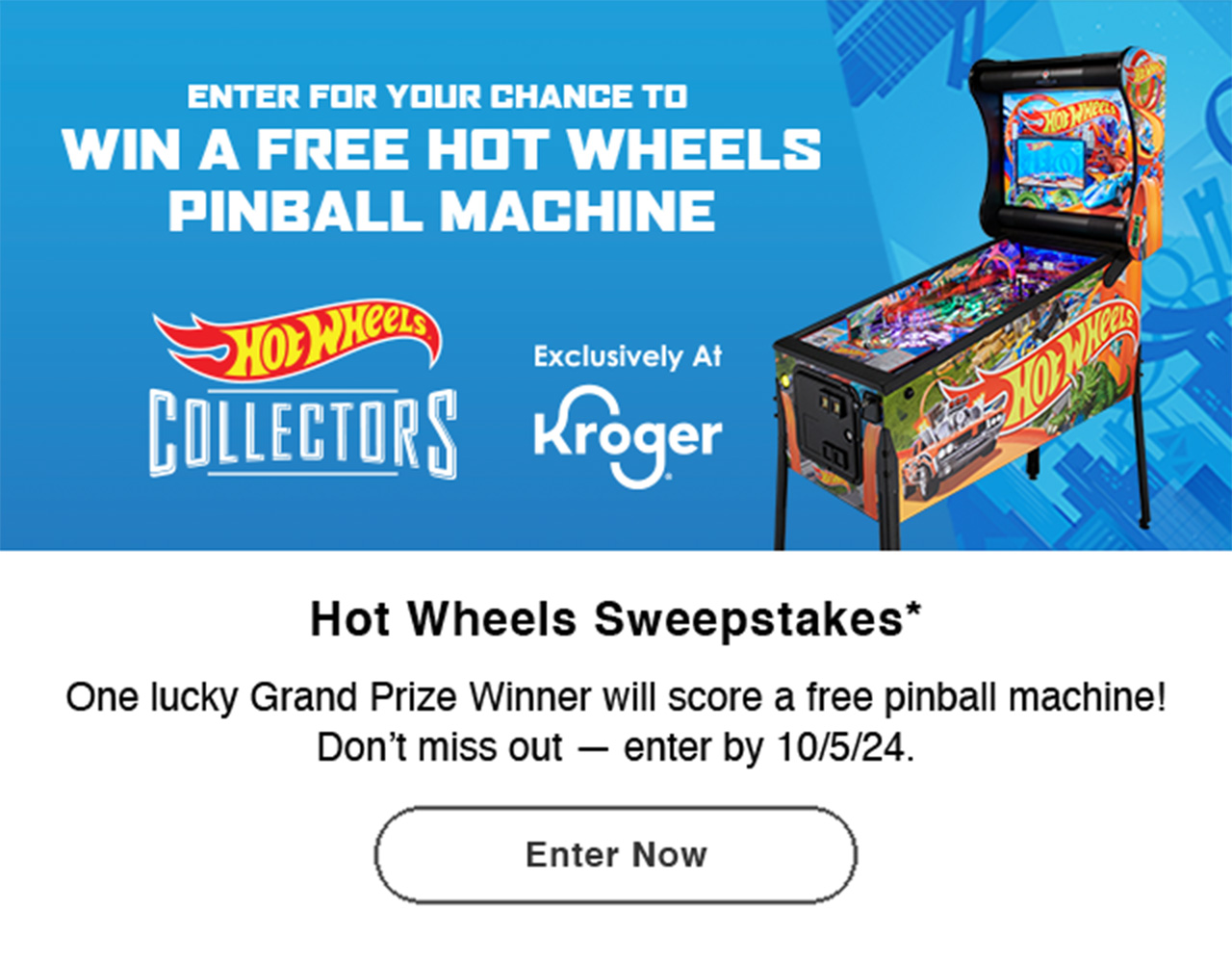 Hot Wheels Sweepstakes