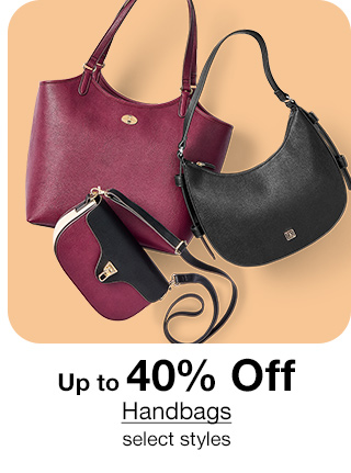 Up to 40% Off Handbags select styles