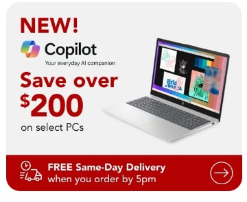 Save over $200 on select PCs