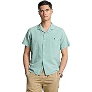 Classic Fit Linen-Cotton Camp Shirt