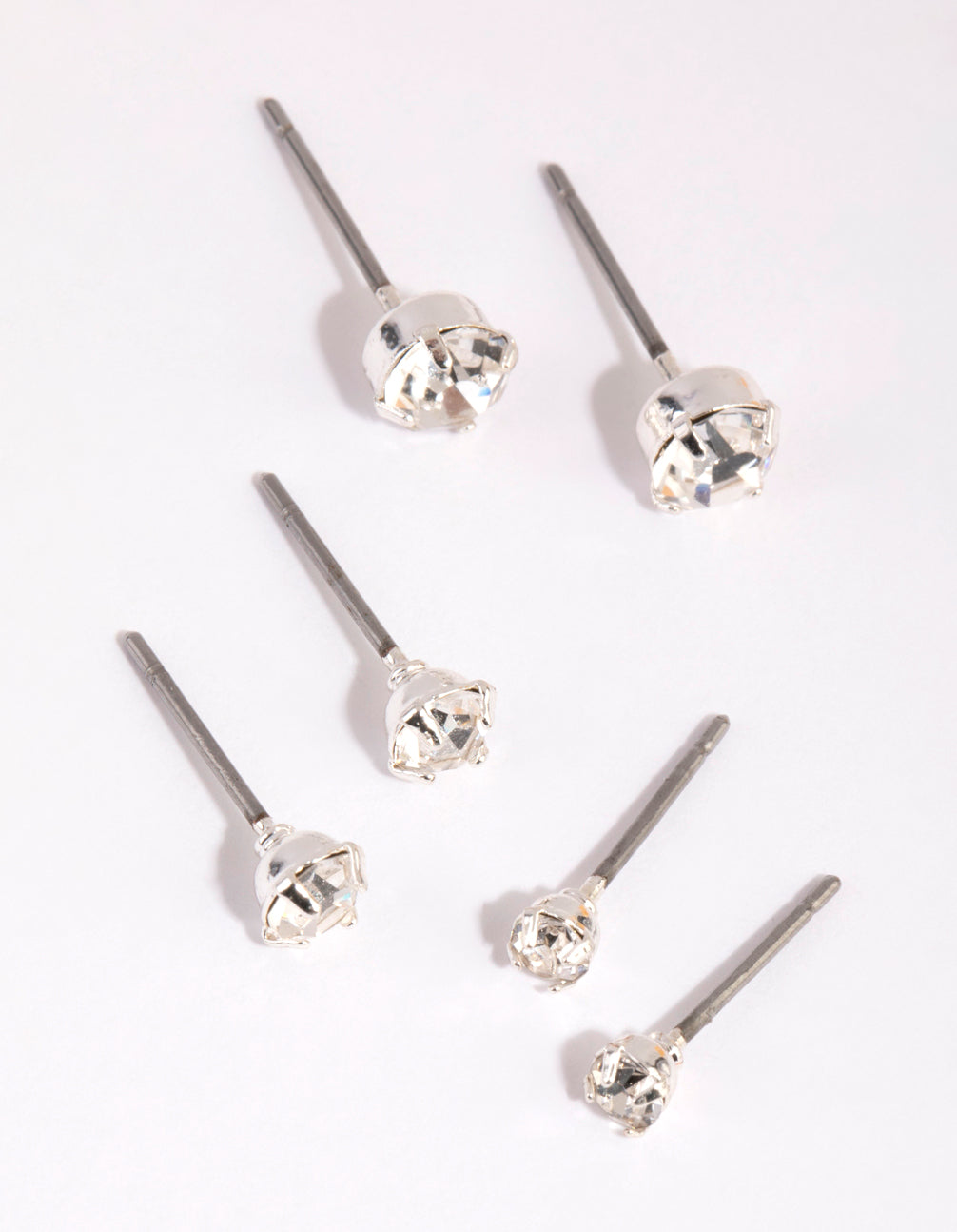 Image of Silver Claw Stud Earring Pack