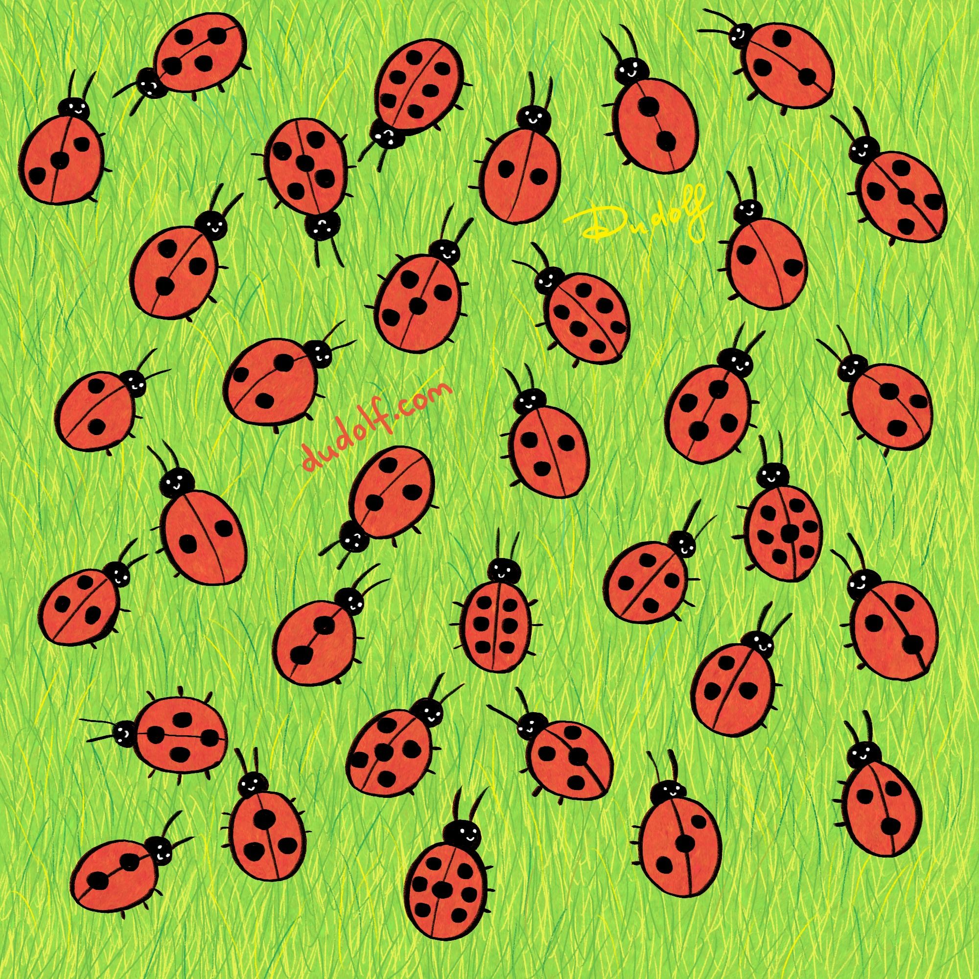 Brainteaser Time! Can You Spot the Ladybug With a Different Pattern in This Puzzle?