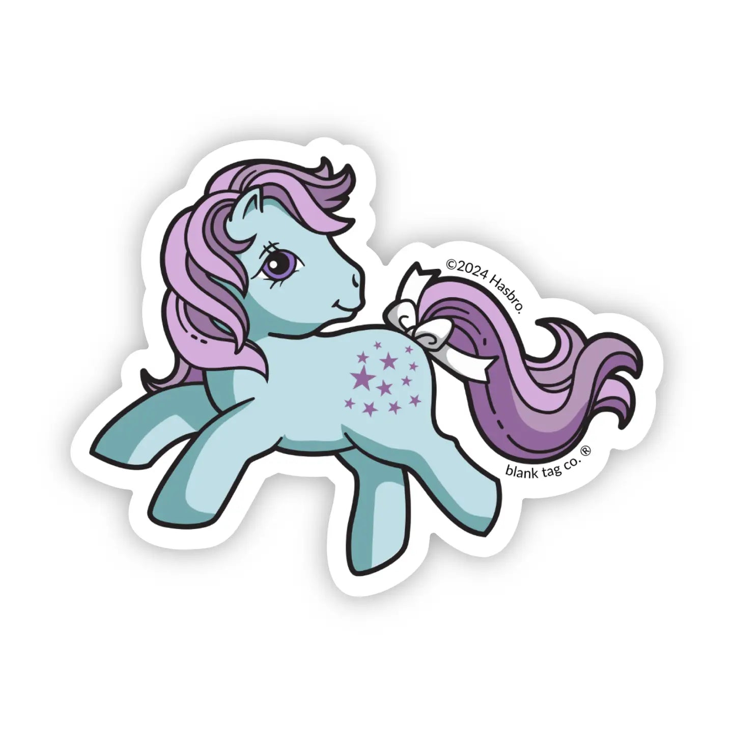 My Little Pony Blue Belle Vinyl Sticker by Blank Tag Sticker Co.