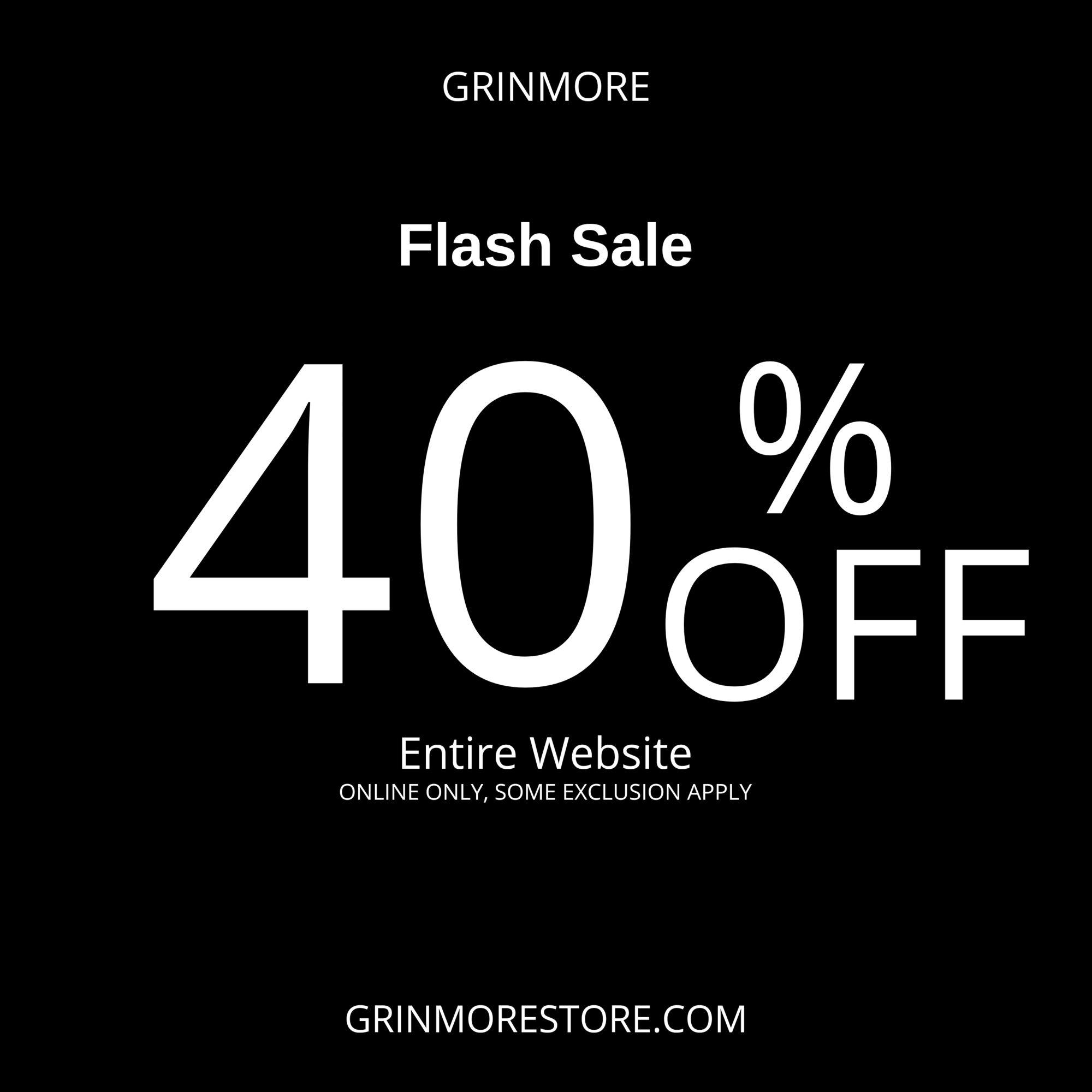 40% OFF FLASH SALE