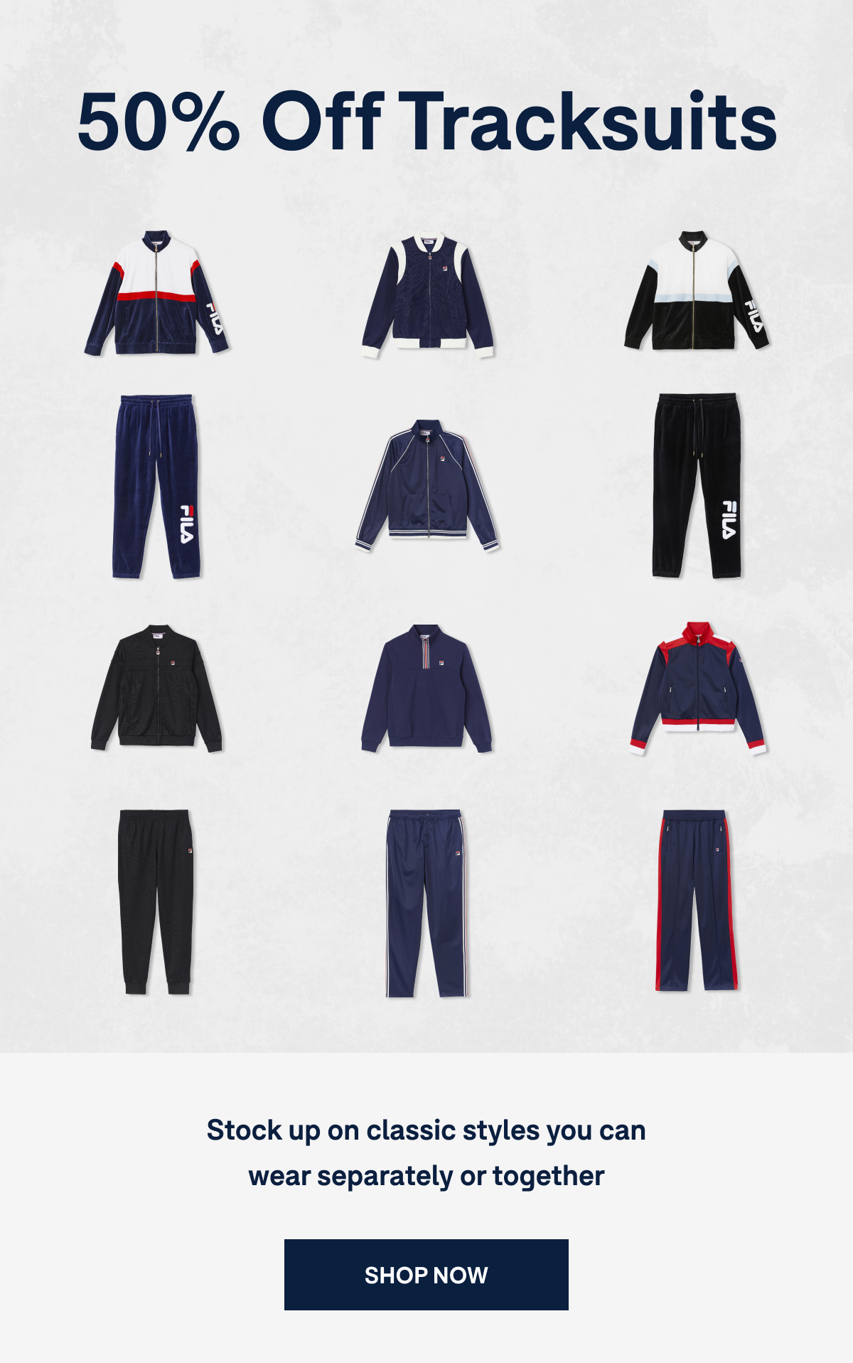 50% Off Tracksuits