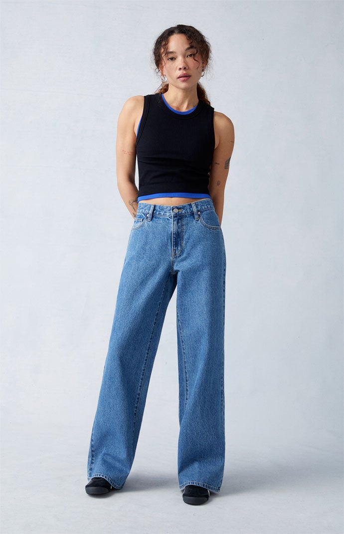 Image: Eco Medium Indigo Extreme Baggy Jeans