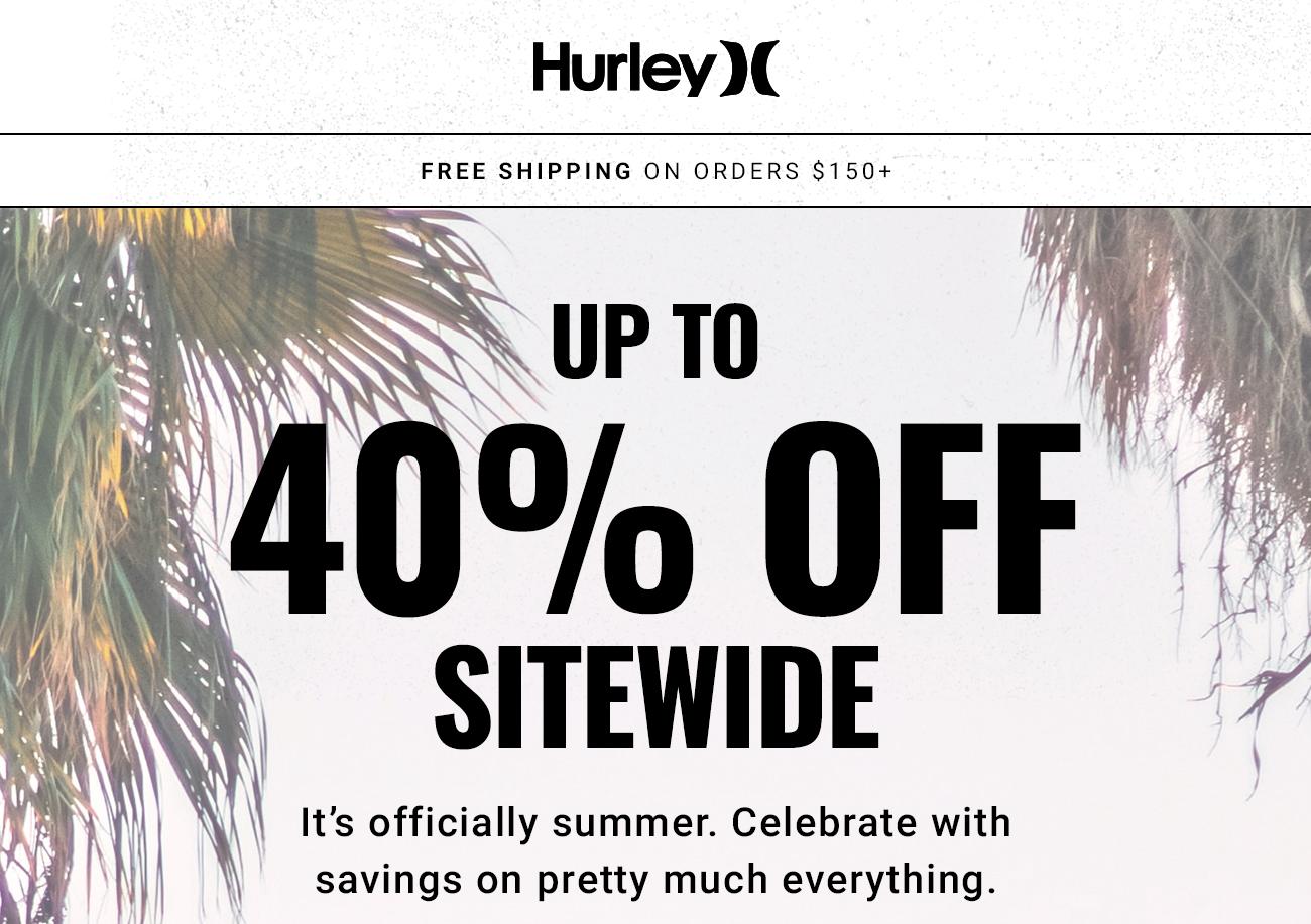 Hurley - 40% OFF Sitewide