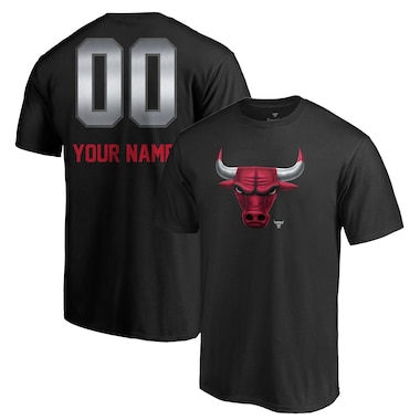  Fanatics Branded Black  Midnight Mascot Personalized Name & Number T-Shirt