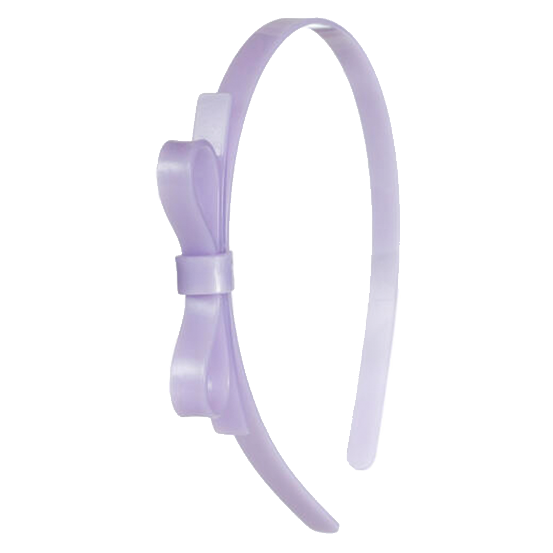 Image of Bow Headband - Purple Satin