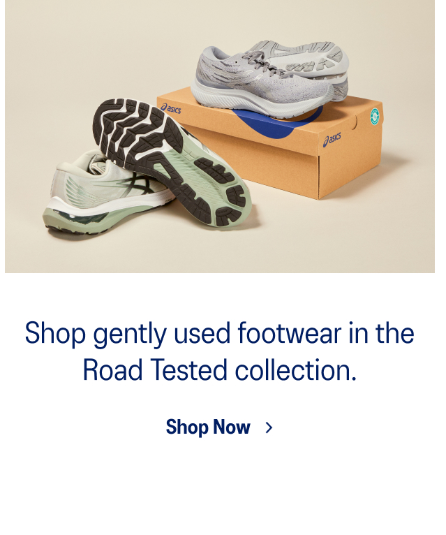 Shop gently used footwear in the Road Tested Collection