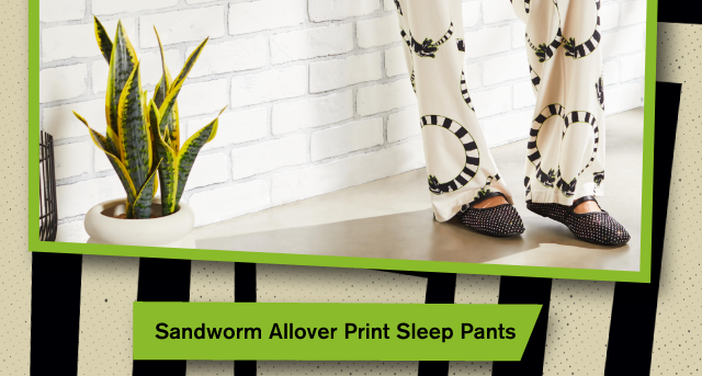 Sandworm Allover Print Sleep Pants