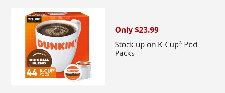 Only $23.99 Stock up on K-Cup® Pod Packs