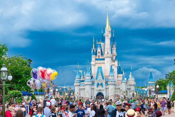 The castle at Disney World