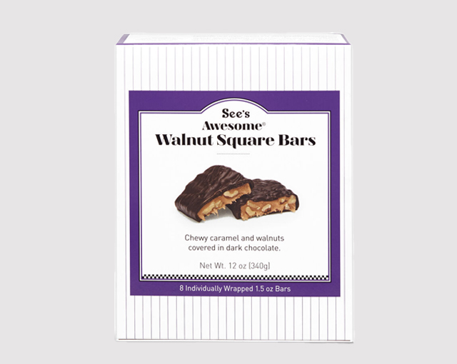 See’s Awesome® Walnut Square Bars