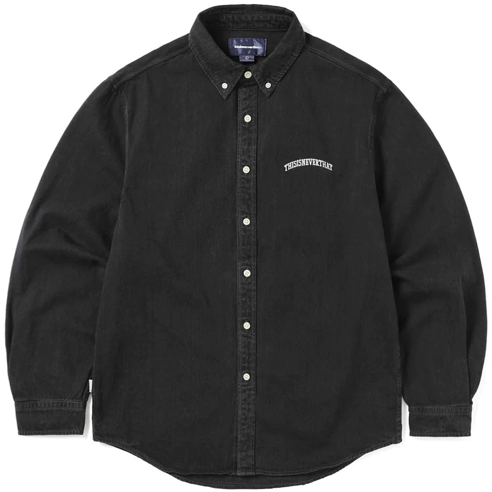 Image of Washed Denim Shirt 'Black'