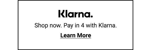 Klarna. Shop now. Pay in 4 with Klarna. Learn more.