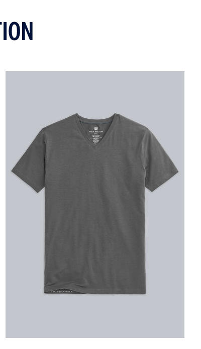 SILVER V-Neck T-Shirt