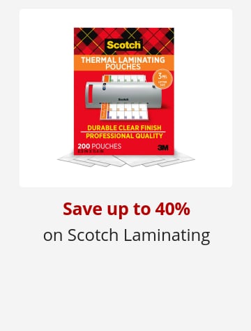 Save up to 40% on Scotch Laminating